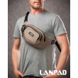 Сумка Чоловіча На пояс нейлон Lanpad 61056 light khaki