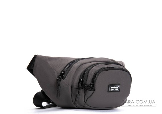 Сумка Чоловіча На пояс нейлон Lanpad 61056 grey