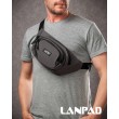 Сумка Чоловіча На пояс нейлон Lanpad 61056 grey