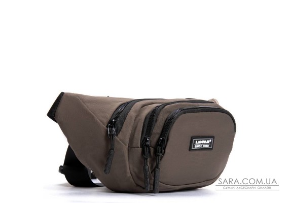 Сумка Чоловіча На пояс нейлон Lanpad 61056 deep khaki