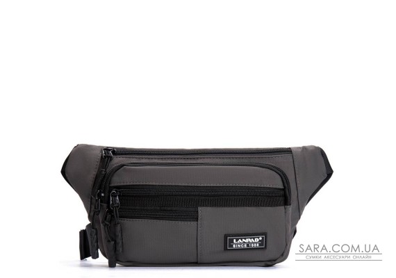 Сумка Чоловіча На пояс нейлон Lanpad A83033 grey