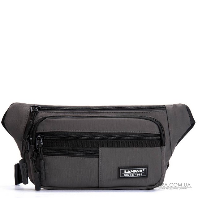 Сумка Чоловіча На пояс нейлон Lanpad A83033 grey Сумка Чоловіча На пояс нейлон Lanpad A83033 grey