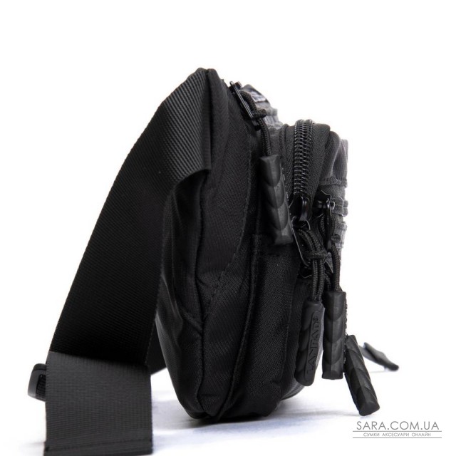 Сумка Чоловіча На пояс нейлон Lanpad A83033 black Сумка Чоловіча На пояс нейлон Lanpad A83033 black