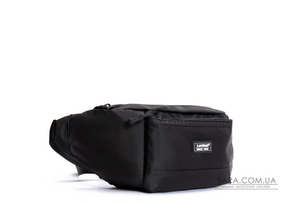Сумка Мужская пояс-бананка нейлон Lanpad 61027 black