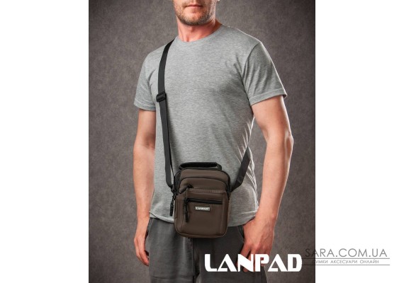 Сумка Чоловіча Планшет нейлон Lanpad A98222 brown мал