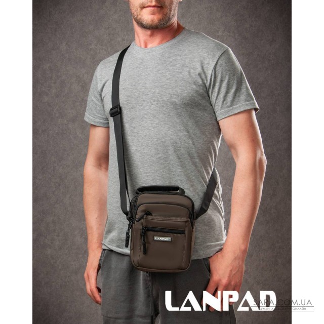 Сумка Чоловіча Планшет нейлон Lanpad A98222 brown мал Сумка Чоловіча Планшет нейлон Lanpad A98222 brown мал