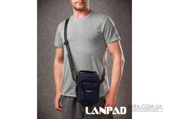 Сумка Чоловіча Планшет нейлон Lanpad A98222 blue мал