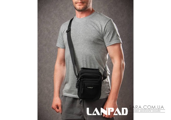 Сумка Чоловіча Планшет нейлон Lanpad A98222 black мал