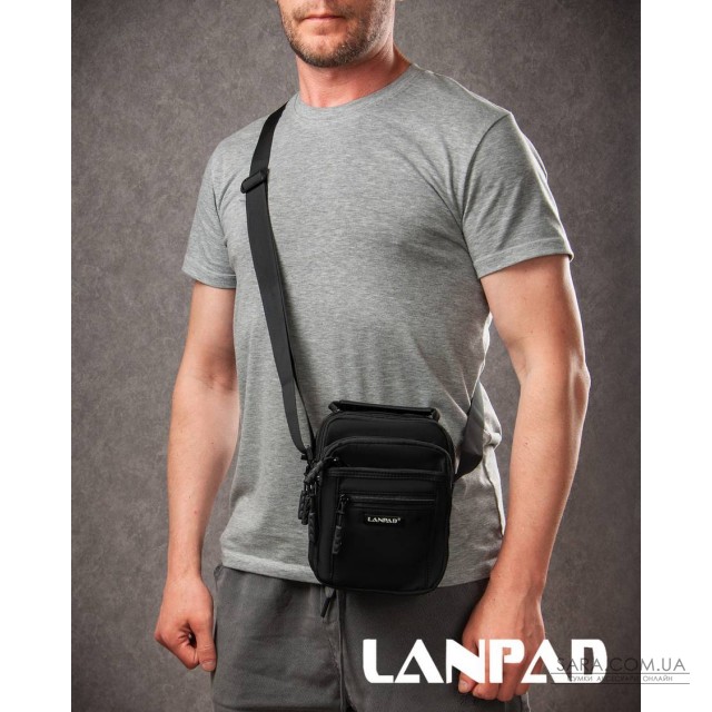 Сумка Чоловіча Планшет нейлон Lanpad A98222 black мал Сумка Чоловіча Планшет нейлон Lanpad A98222 black мал