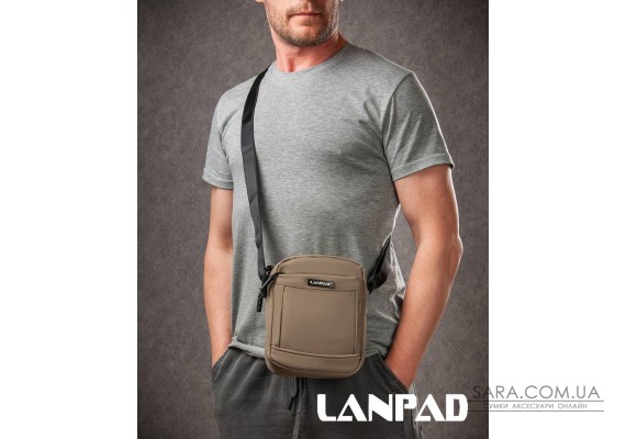Сумка Чоловіча Планшет нейлон Lanpad A45007 khaki мал