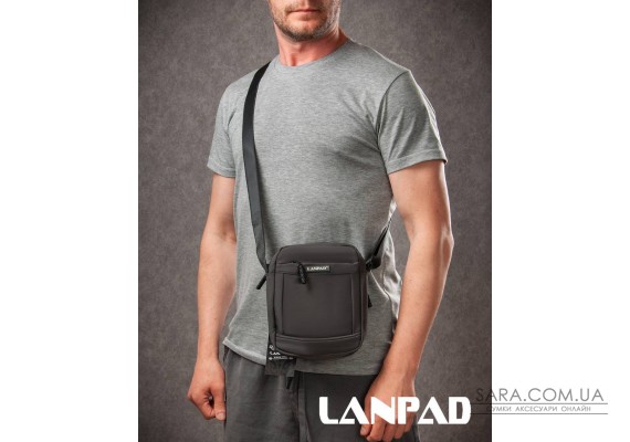 Сумка Чоловіча Планшет нейлон Lanpad A45007 coffee мал