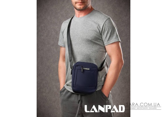 Сумка Чоловіча Планшет нейлон Lanpad A45007 blue мал