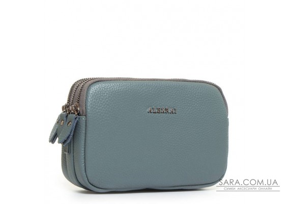 Сумка Шкіряна Жіноча Клатч ALEX RAI BM 60061 blue