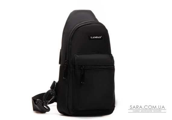 Сумка Чоловіча на плече нейлон Lanpad 3073 black