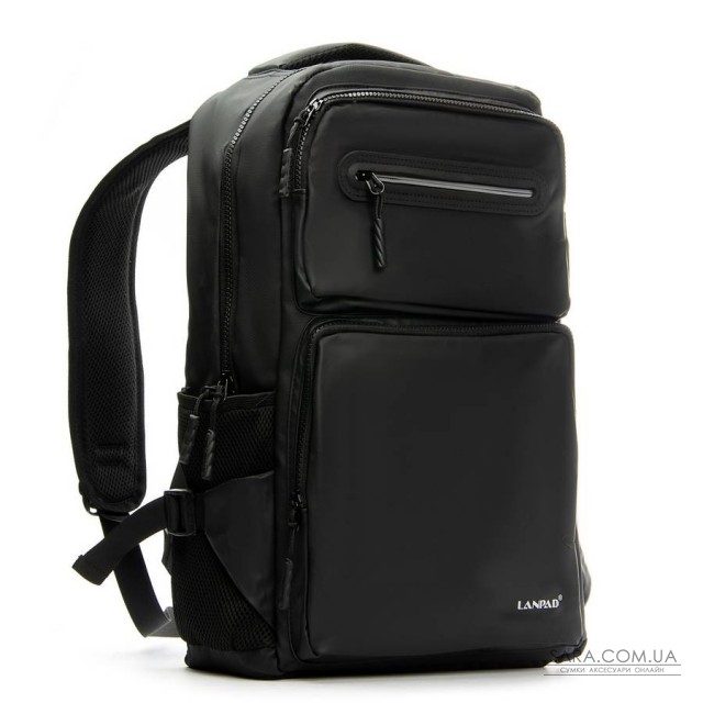 Рюкзак Міський нейлон Lanpad 26018 black Рюкзак Міський нейлон Lanpad 26018 black