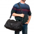 Сумка Мужская Дорожная нейлон Lanpad 3058 black Podium