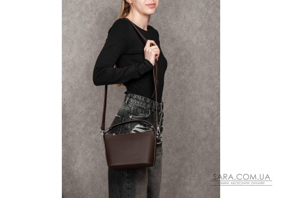 Сумка Шкіряна Жіноча Класична ALEX RAI 93056 brown