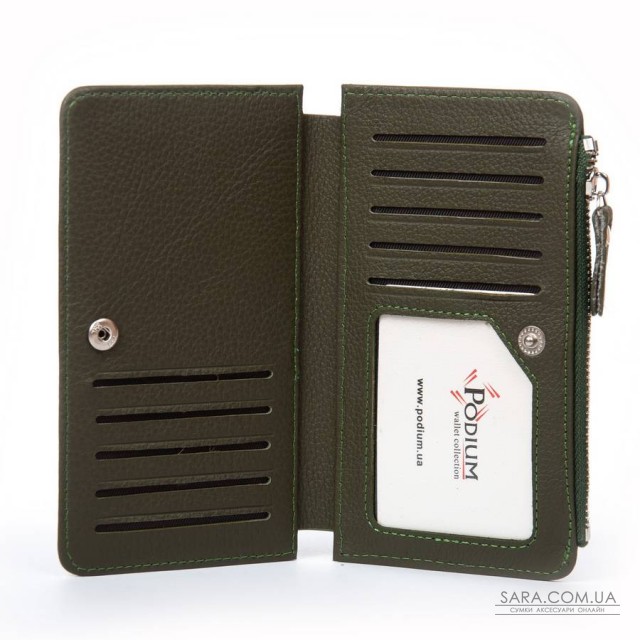 Гаманець Шкіряний Жіночий Classic DR. BOND WN-23-16 green Podium дешево. Гаманець Шкіряний Жіночий Classic DR. BOND WN-23-16 green Podium дешево.