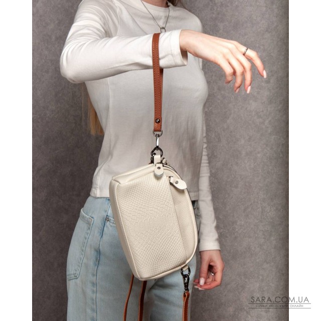 Сумка Женская Клатч кожа ALEX RAI 19204 white Сумка Женская Клатч кожа ALEX RAI 19204 white