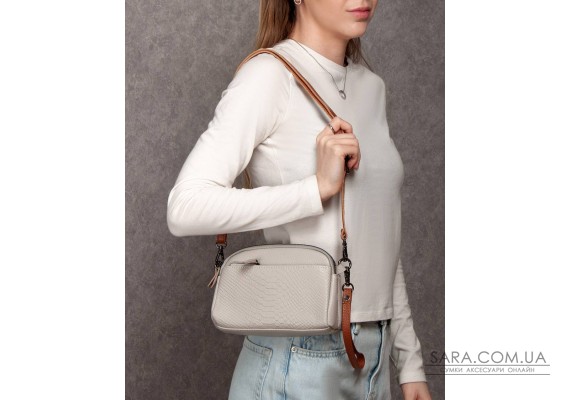 Сумка Шкіряна Жіноча Клатч ALEX RAI 19204 beige