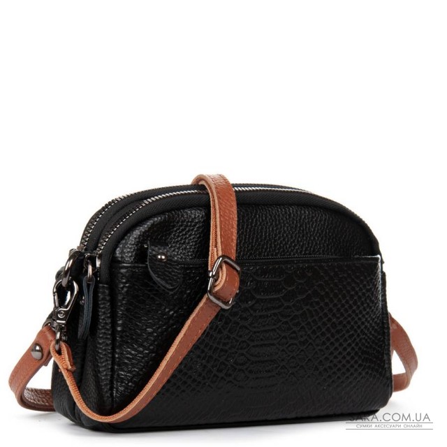 Сумка Женская Клатч кожа ALEX RAI 19204 black Сумка Женская Клатч кожа ALEX RAI 19204 black
