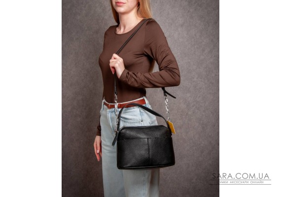Сумка Шкіряна Жіноча Класична ALEX RAI 10A black