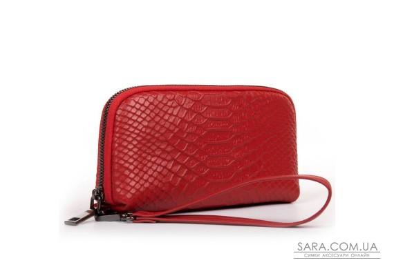 Косметичка шкіряна 60095-3 red