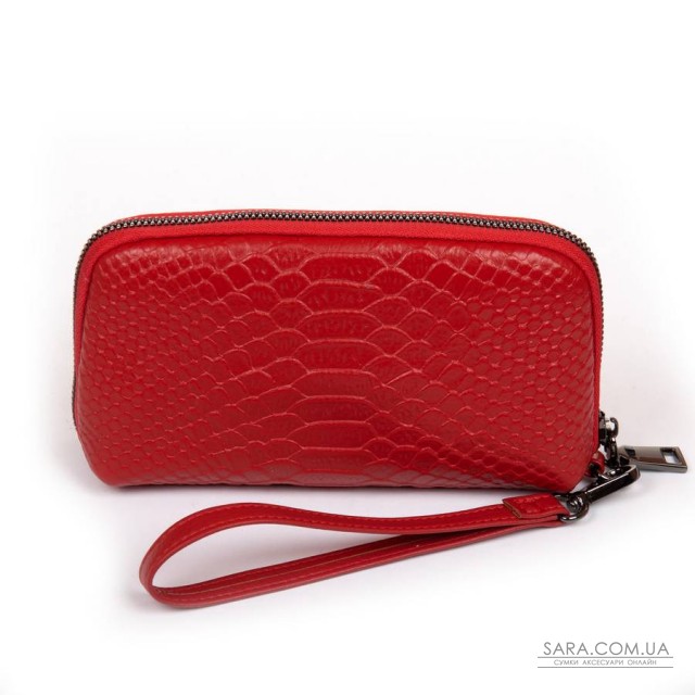 Косметичка шкіряна 60095-3 red Косметичка шкіряна 60095-3 red