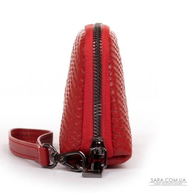 Косметичка шкіряна 60095-3 red Косметичка шкіряна 60095-3 red