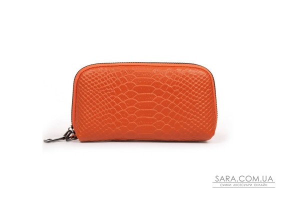 Косметичка шкіряна 60095-16 orange