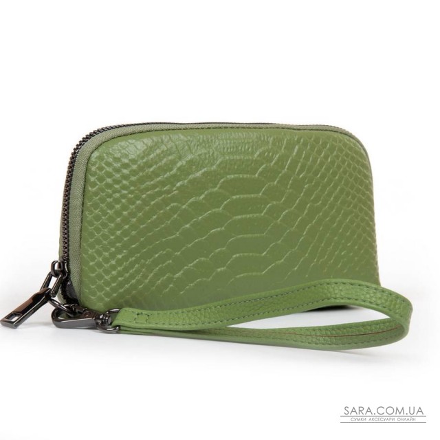 Косметичка кожа 60095-19 apple green Косметичка кожа 60095-19 apple green
