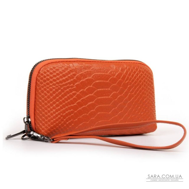 Косметичка шкіряна 60095-16 orange Косметичка шкіряна 60095-16 orange