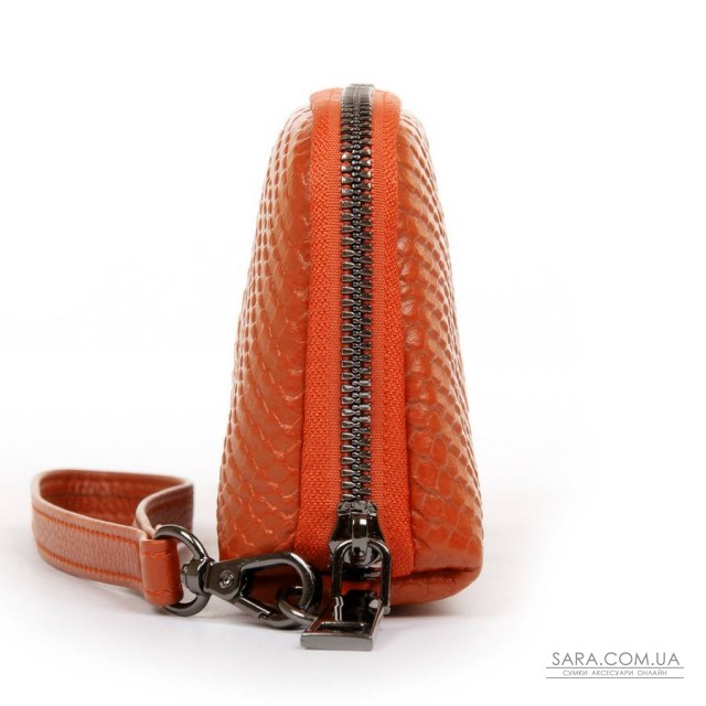 Косметичка шкіряна 60095-16 orange Косметичка шкіряна 60095-16 orange