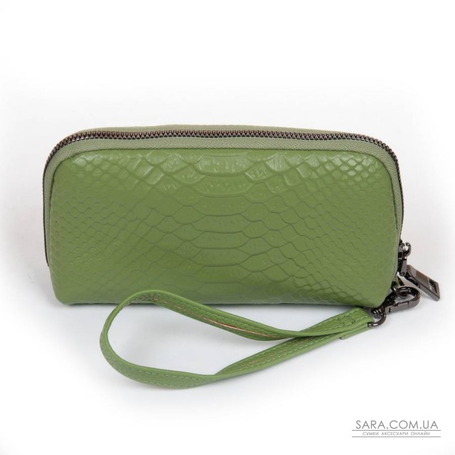 Косметичка кожа 60095-19 apple green Косметичка кожа 60095-19 apple green
