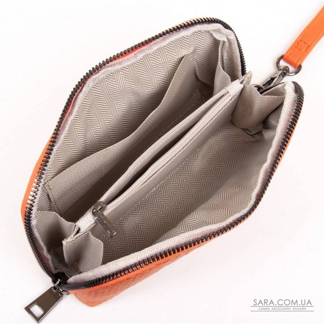 Косметичка шкіряна 60095-16 orange Косметичка шкіряна 60095-16 orange