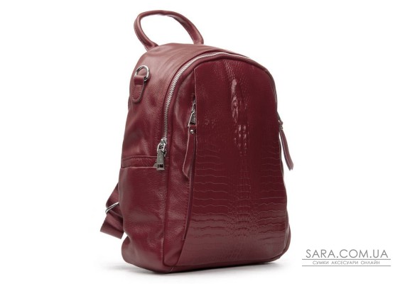Сумка Шкіряна Жіноча Рюкзак ALEX RAI 8907-9 wine red