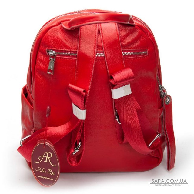 Сумка Шкіряна Жіноча Рюкзак ALEX RAI 95517-9 red Сумка Шкіряна Жіноча Рюкзак ALEX RAI 95517-9 red