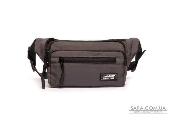 Сумка Чоловіча На пояс нейлон Lanpad 35009 grey