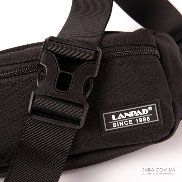 Сумка Чоловіча На пояс нейлон Lanpad 35003 black Сумка Чоловіча На пояс нейлон Lanpad 35003 black