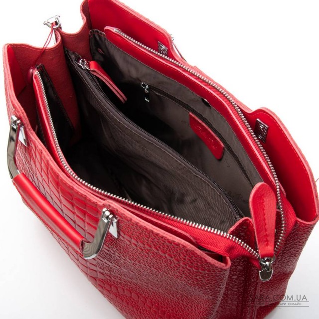 Сумка Шкіряна Жіноча Класична ALEX RAI 1540-1 red Сумка Шкіряна Жіноча Класична ALEX RAI 1540-1 red