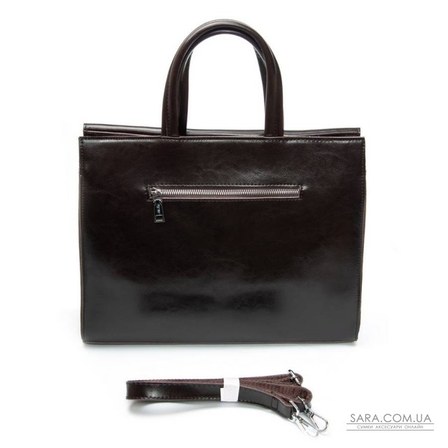 Сумка Женская Классическая кожа ALEX RAI 5052 brown croco Сумка Женская Классическая кожа ALEX RAI 5052 brown croco