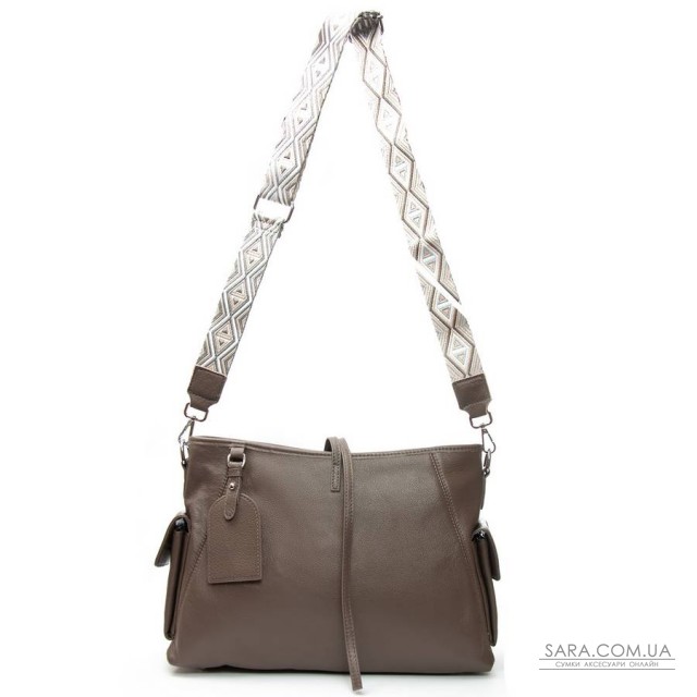 Сумка Женская Классическая кожа ALEX RAI 91008-9 khaki Сумка Женская Классическая кожа ALEX RAI 91008-9 khaki