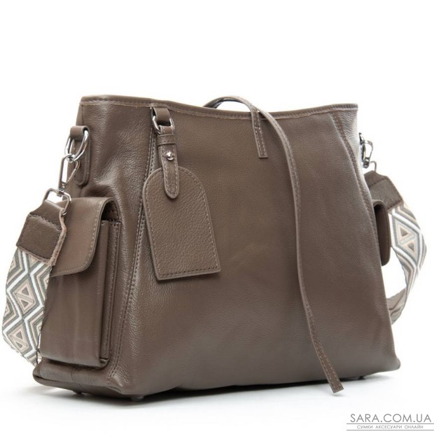 Сумка Женская Классическая кожа ALEX RAI 91008-9 khaki Сумка Женская Классическая кожа ALEX RAI 91008-9 khaki