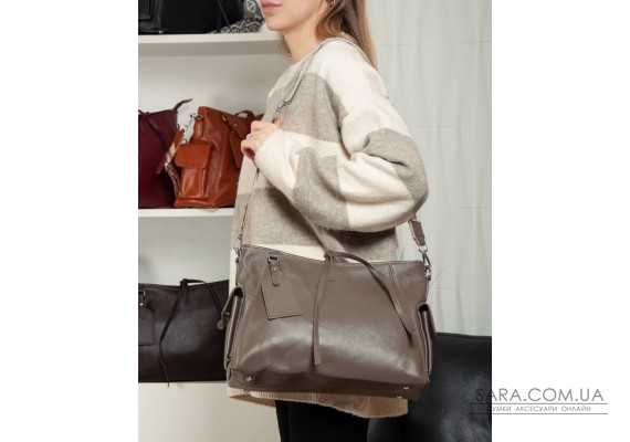 Сумка Шкіряна Жіноча Класична ALEX RAI 91008-9 khaki
