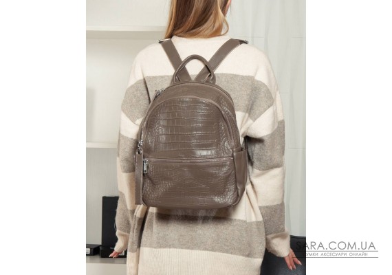 Сумка Шкіряна Жіноча Рюкзак ALEX RAI 95518-9 khaki