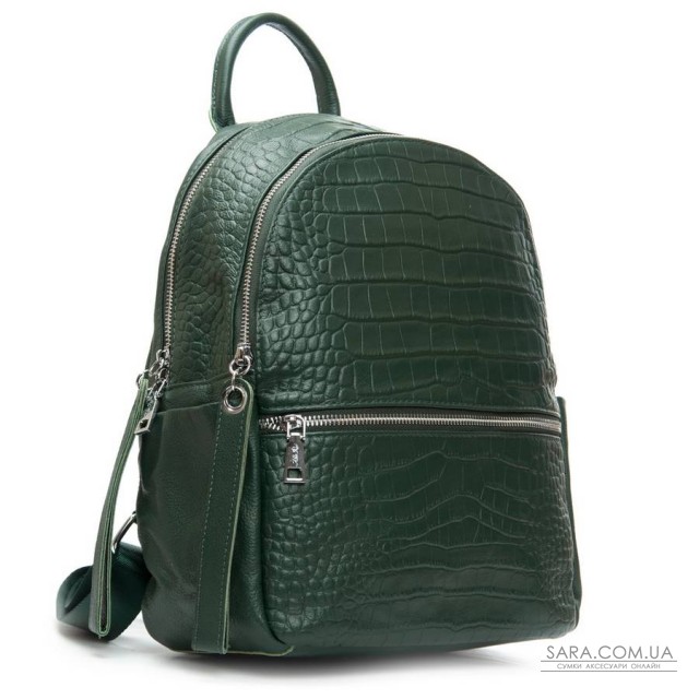 Сумка Женская Рюкзак кожа ALEX RAI 95518-9 green Сумка Женская Рюкзак кожа ALEX RAI 95518-9 green