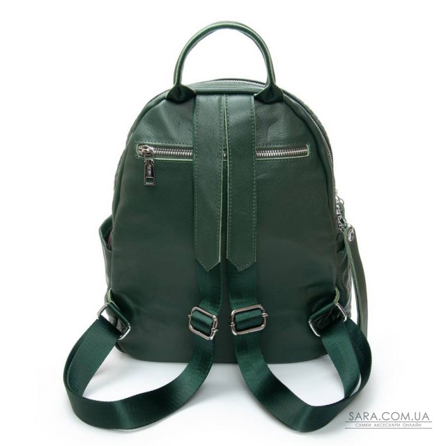 Сумка Женская Рюкзак кожа ALEX RAI 95518-9 green Сумка Женская Рюкзак кожа ALEX RAI 95518-9 green