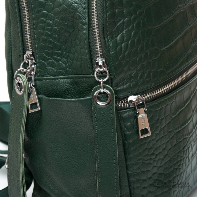 Сумка Женская Рюкзак кожа ALEX RAI 95518-9 green Сумка Женская Рюкзак кожа ALEX RAI 95518-9 green