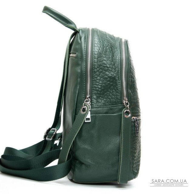 Сумка Женская Рюкзак кожа ALEX RAI 95518-9 green Сумка Женская Рюкзак кожа ALEX RAI 95518-9 green