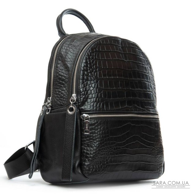 Сумка Женская Рюкзак кожа ALEX RAI 95518-9 black Сумка Женская Рюкзак кожа ALEX RAI 95518-9 black
